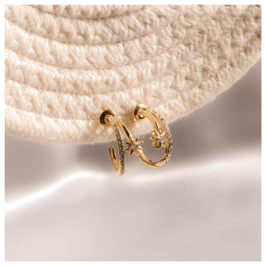 C Star earrings