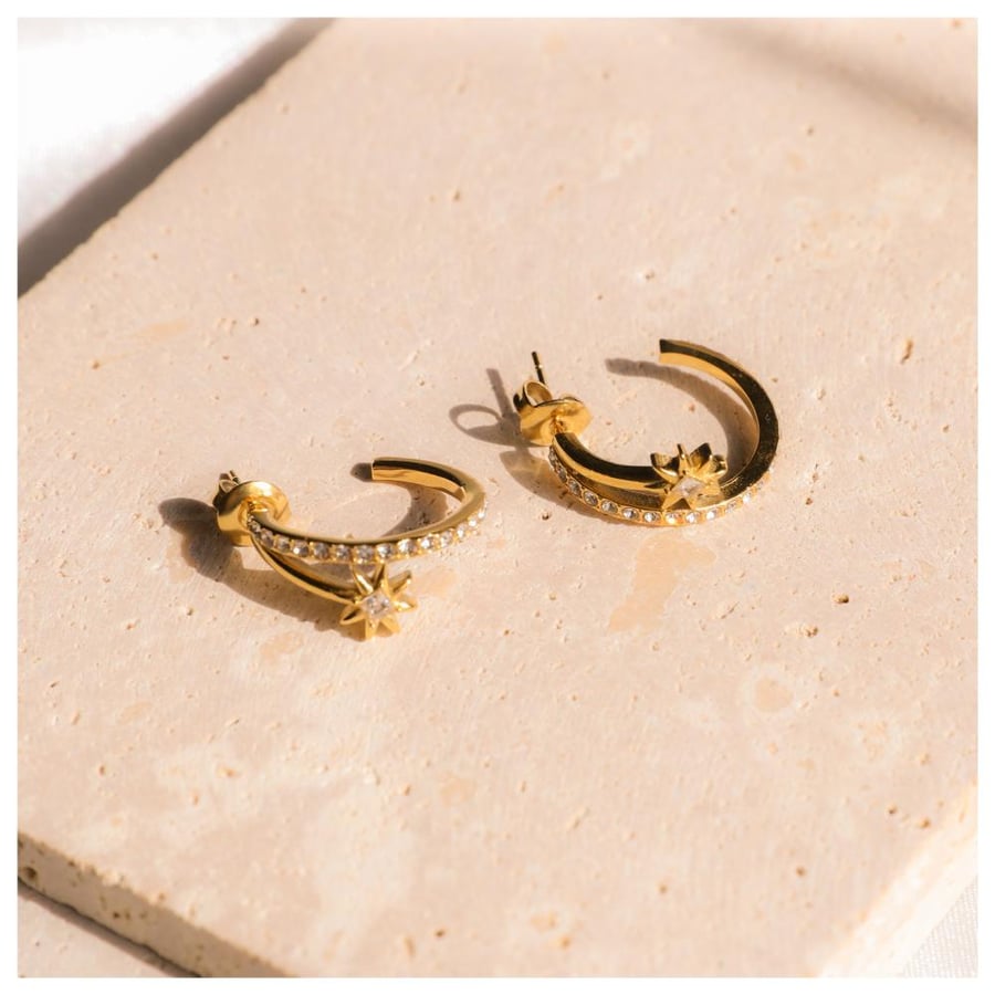 C Star earrings