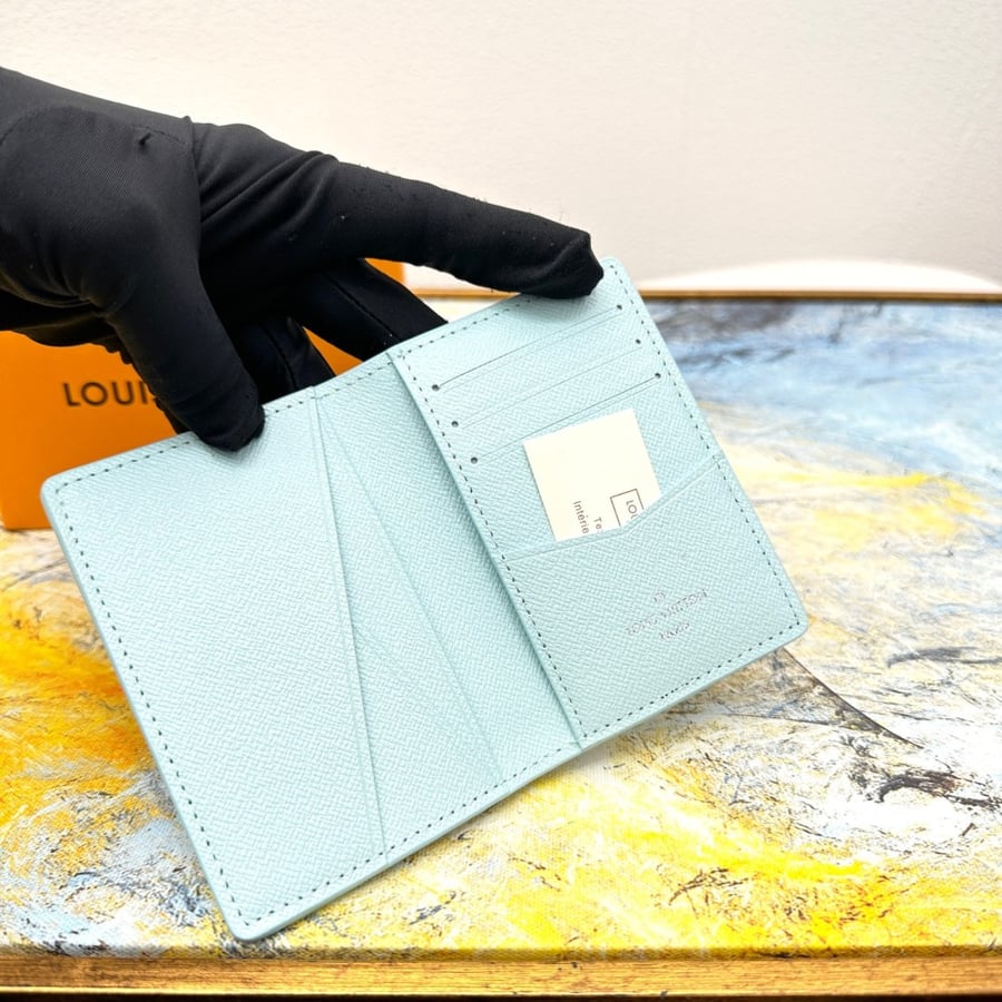 LV baby blue wallet