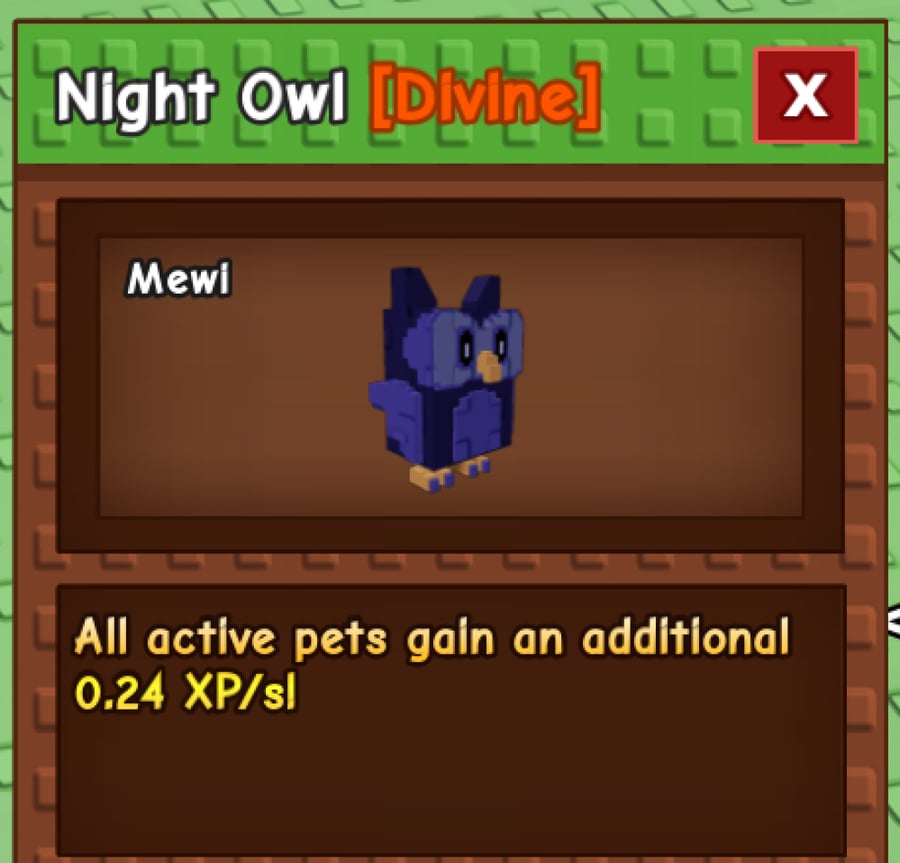 بومة اللليل Night Owl - ماب المزرعة Grow A Garden