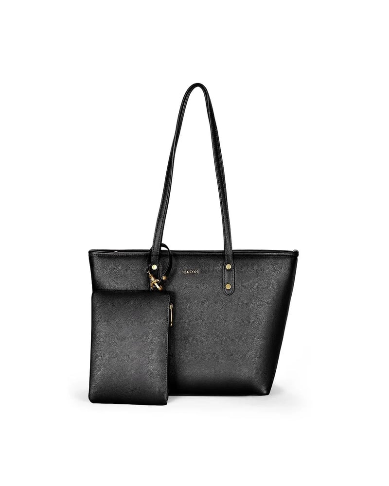 LAZON IVORY TOTE — آيفوري | أسود