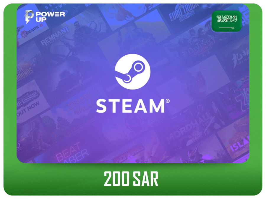 بطاقة Steam سعودي - 200 ريال