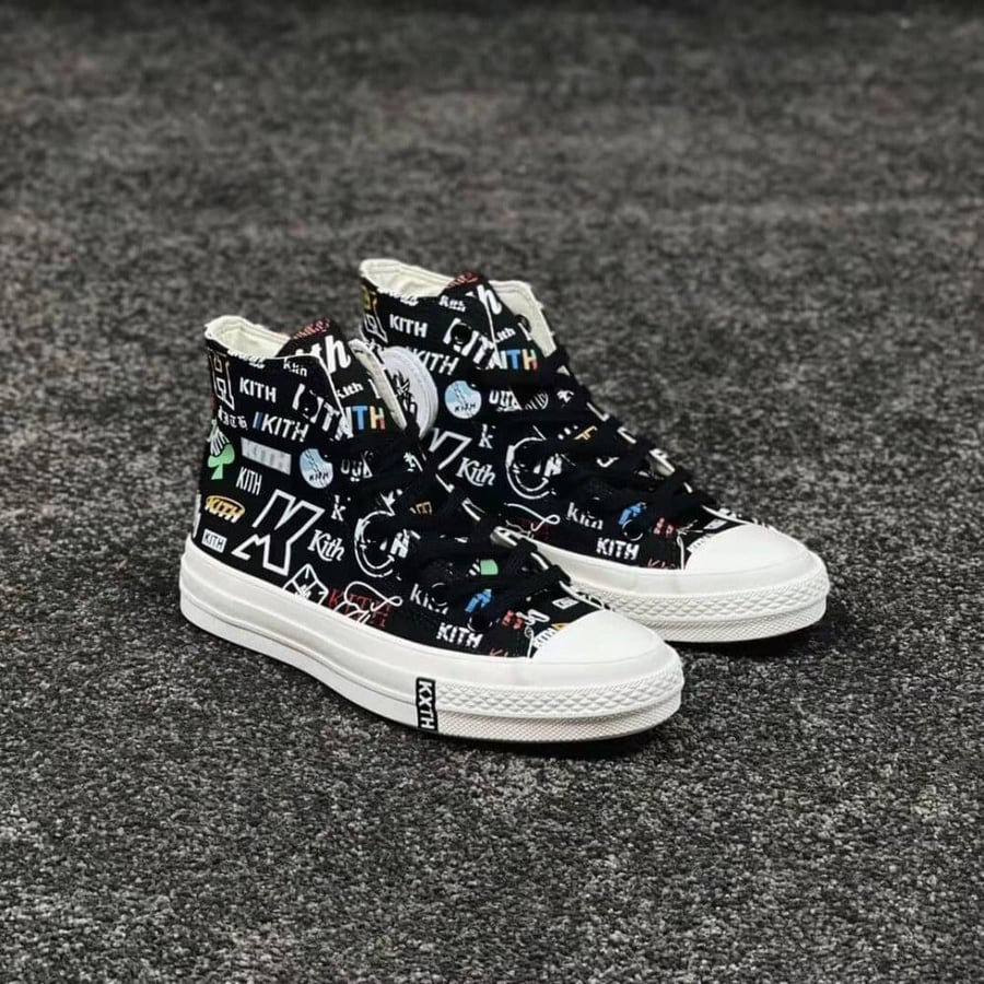 Converse x Kith Chuck 70 Hi sneakers "Black"