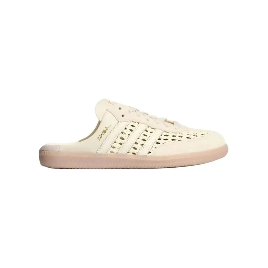 SAMBA MULE WOVEN "BASKETWEAVE CREAM WHITE"