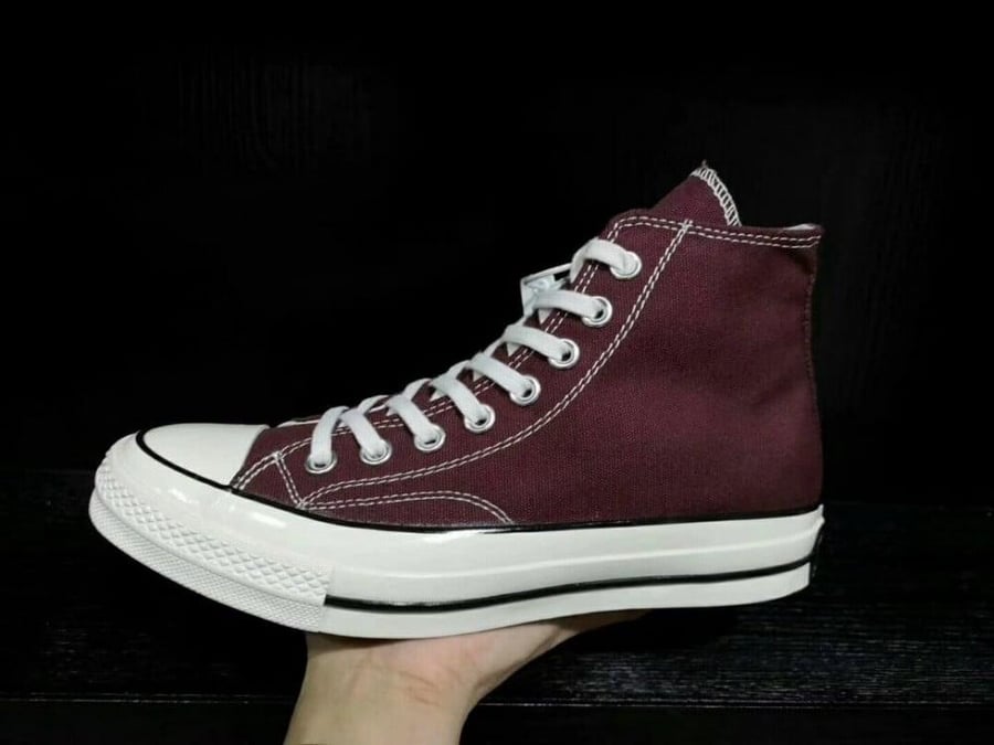 Converse CHUCK 70 HI DARK BURGUNDY Black