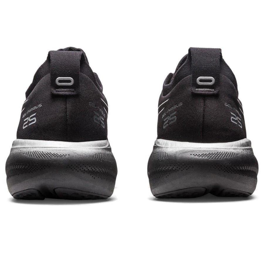 ASICS Gel-Nimbus 25 – Black/White with Teal Gradient