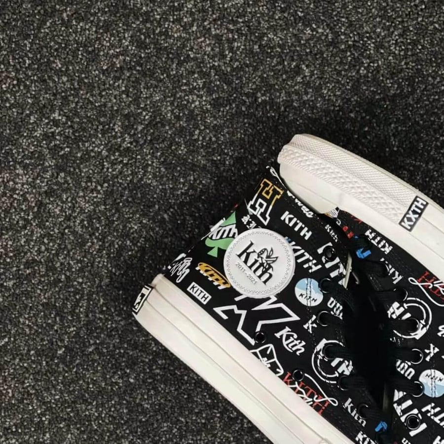 Converse x Kith Chuck 70 Hi sneakers "Black"