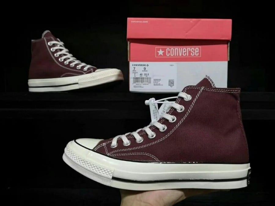 Converse CHUCK 70 HI DARK BURGUNDY Black