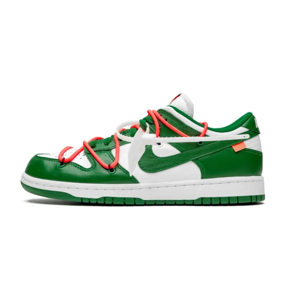 off-white x nike dunk low pine green