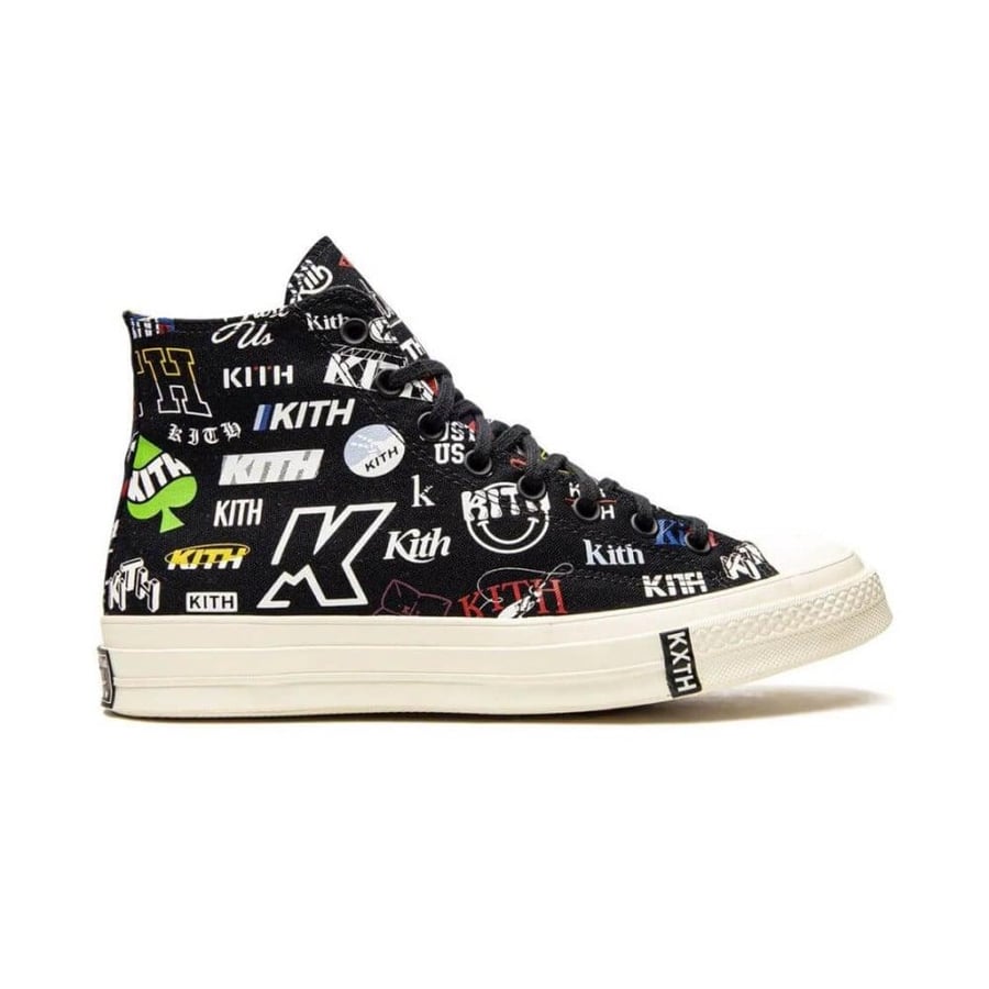Converse x Kith Chuck 70 Hi sneakers "Black"