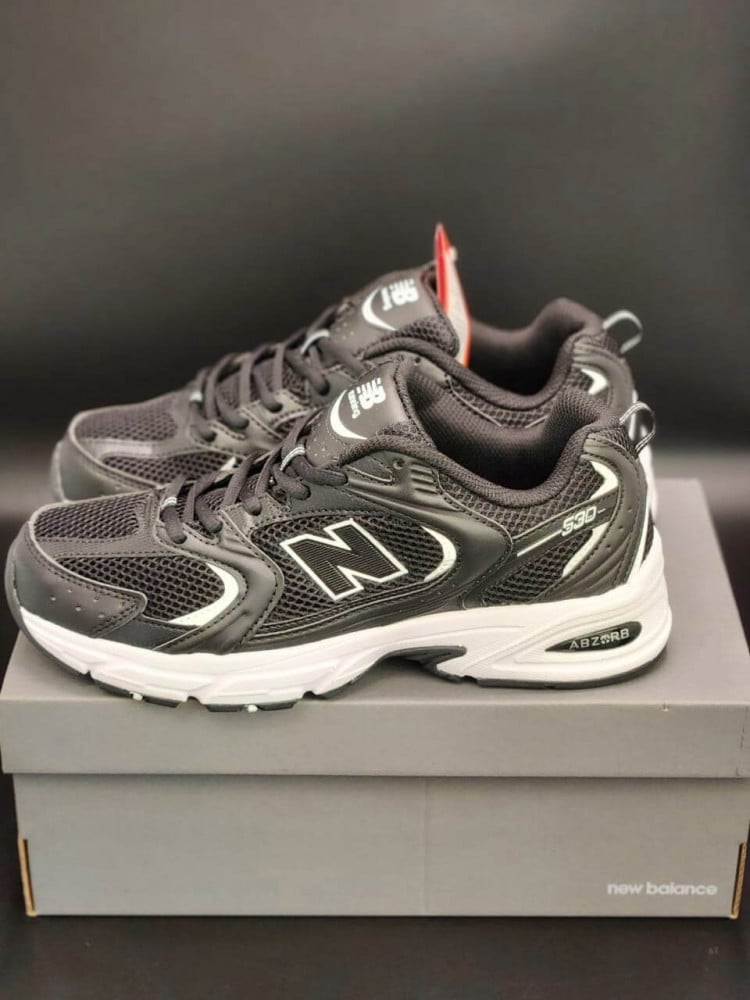 New Balance 530 Classic – أسود ورمادي