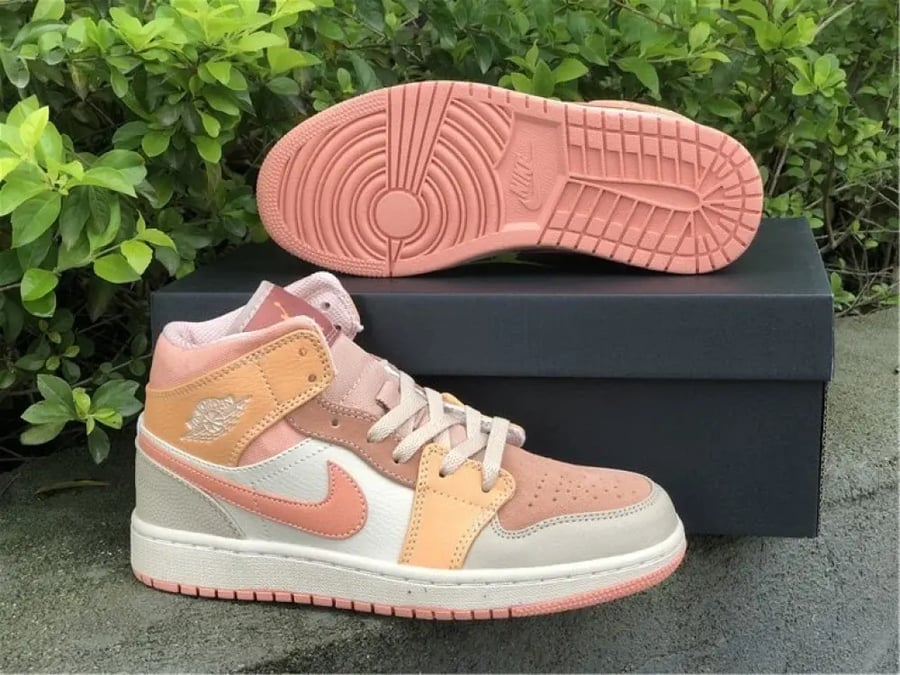 Jordan 1 Mid Apricot Orange