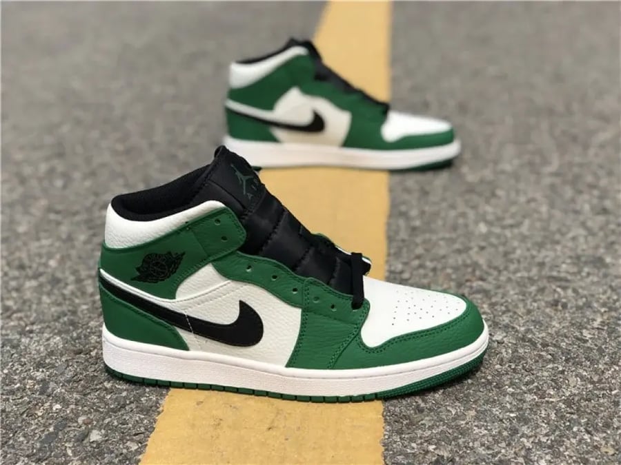 air jordan 1 mid pine green