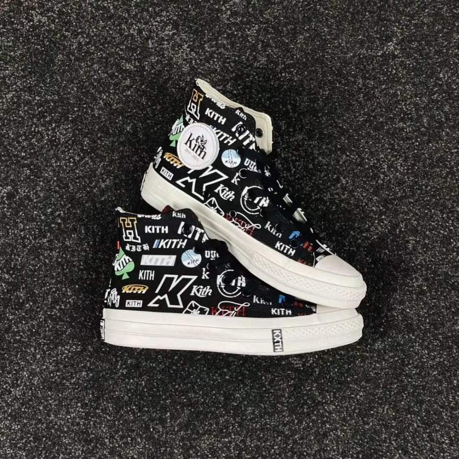 Converse x Kith Chuck 70 Hi sneakers "Black"