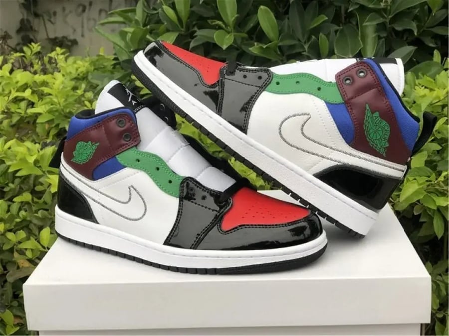 wmns air jordan 1 mid se 'multi-color'
