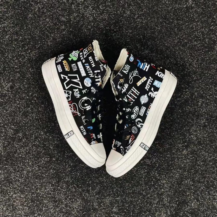 Converse x Kith Chuck 70 Hi sneakers "Black"
