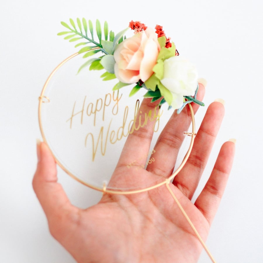 تغريسة كيك Happy Wedding