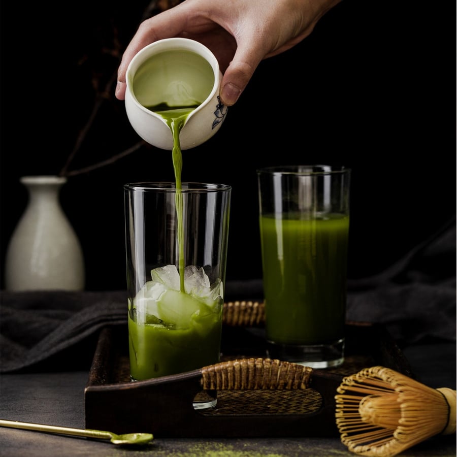 Whisk Chasen طريقة تحضير قهوة ماتشا خفاقة بامبو طريقة تحضير الماتشا