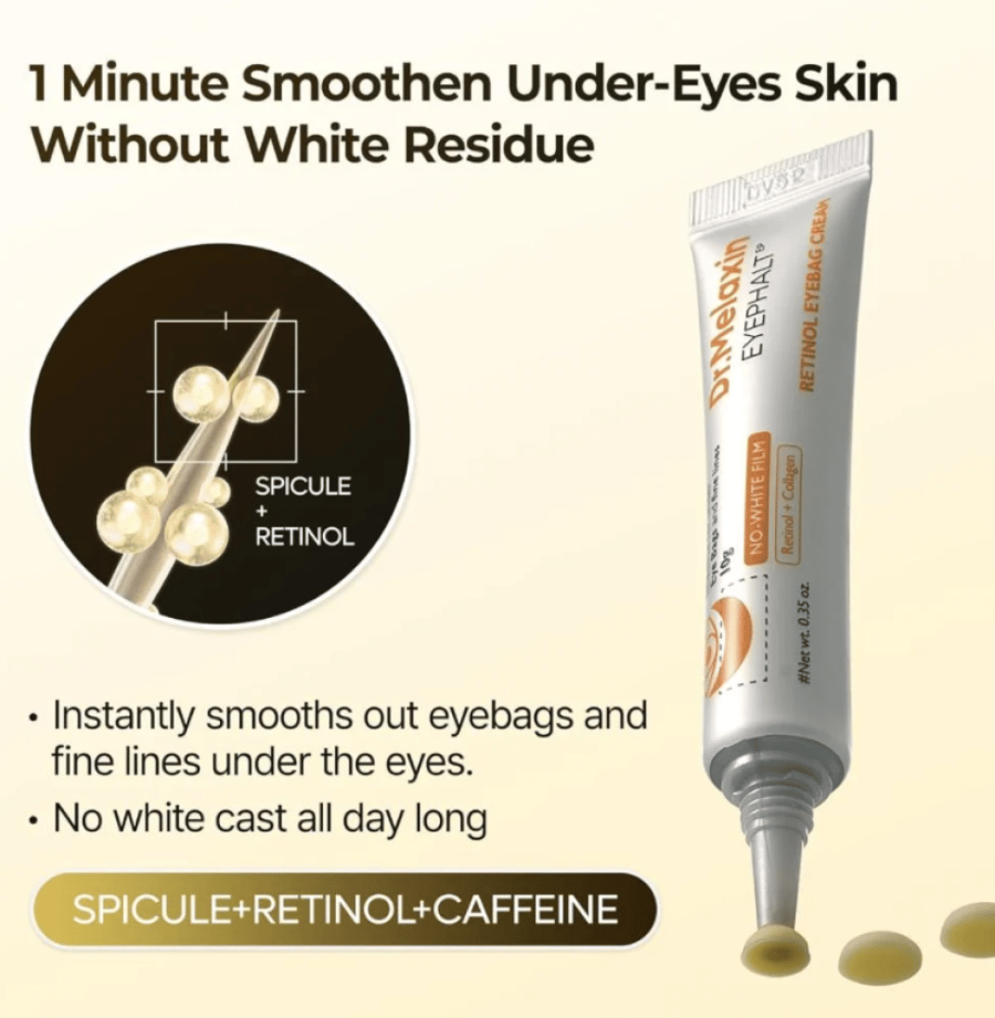 Retinol Eye Fat Eye Gel for dark circles under the eyes from Dr. Melaxine - 10 grams