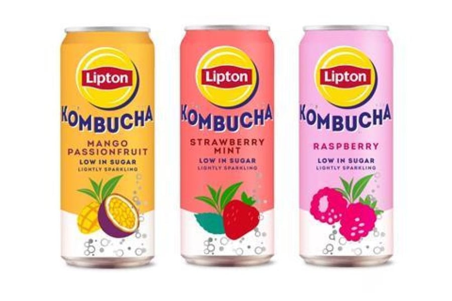 Lipton Kombucha in various flavors