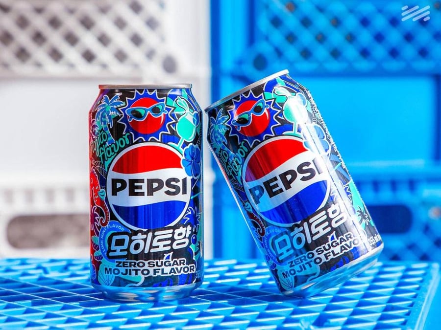 بيبسي زيرو موهيتو كوريا 355 مل