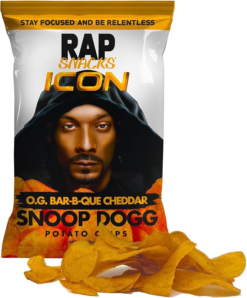 شبس بنكهة الباربكيو وجبنه الشيدر snoop dogg