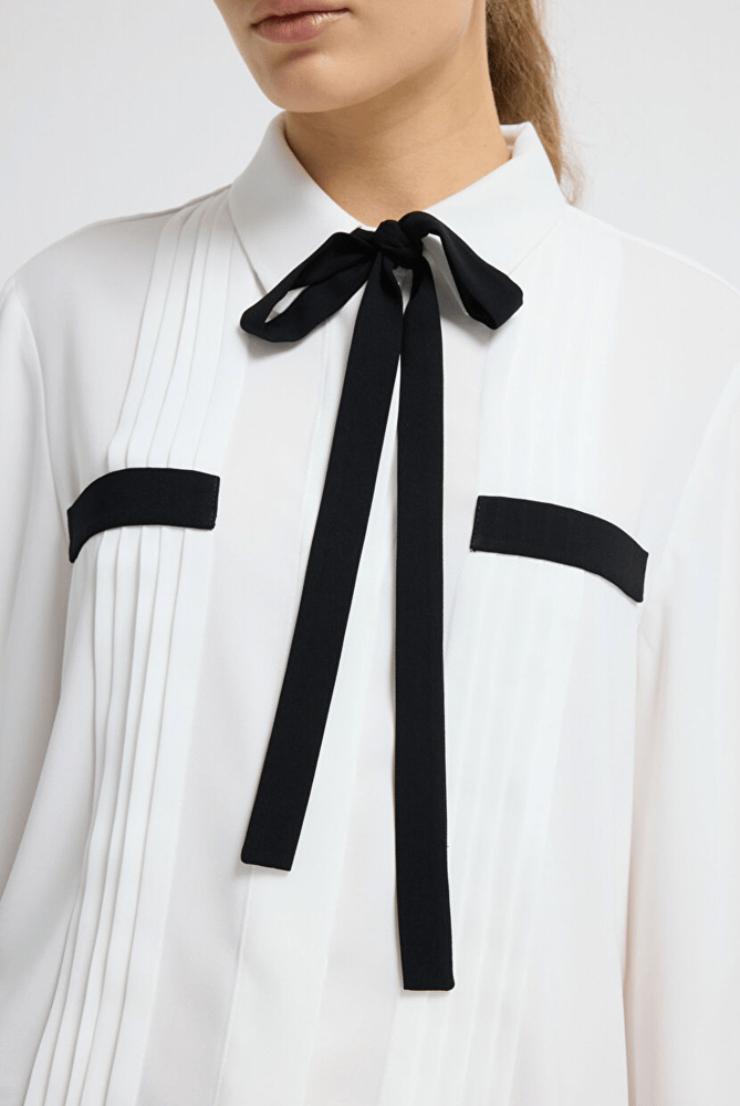 قميص نسائي – ADL – ابيض - كريب – XS S M L XL XXL- صنع في تركيا