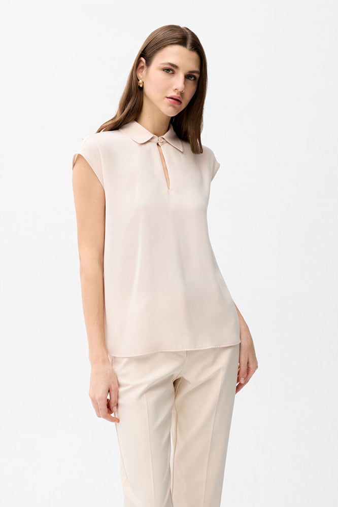 بلوزة نسائية – ADL – فانيليا – كريب – XS S M L XL XXL- صنع في تركيا
