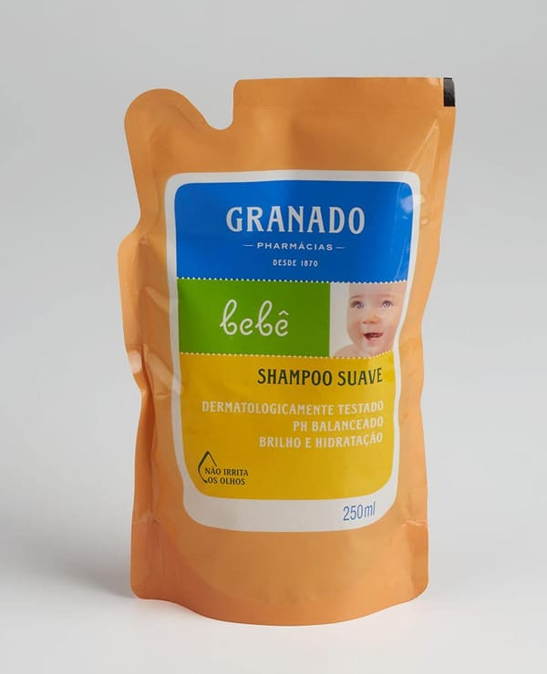عبوة إعادة تعبئة شامبو الأطفال التقليدي – العناية بالطفل – Granado – 250 مل – Made in Brazil
