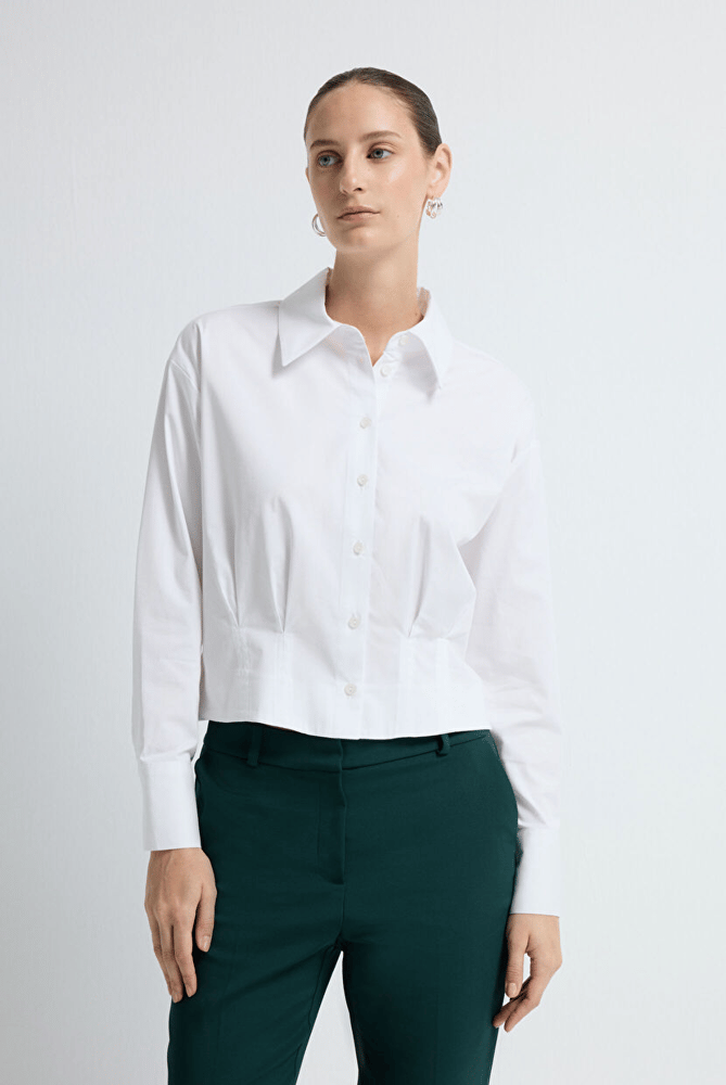 قميص نسائي – ADL – أبيض – قطن – XS S M L XL XXL- صنع في تركيا