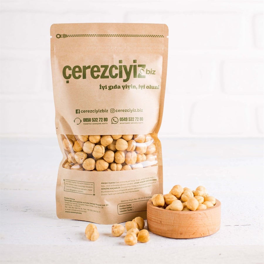 بندق محمص مرتين – cerezciyiz – مصدر غني بالأوميغا والمعادن – 500 جرام – Made in Turkey