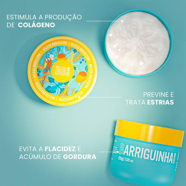 مجموعة عناية بالجسم – Beleza Brasileira – كريم  وزيت BB ومقشر – 200 جم + 100 مل  – Made in Brazil