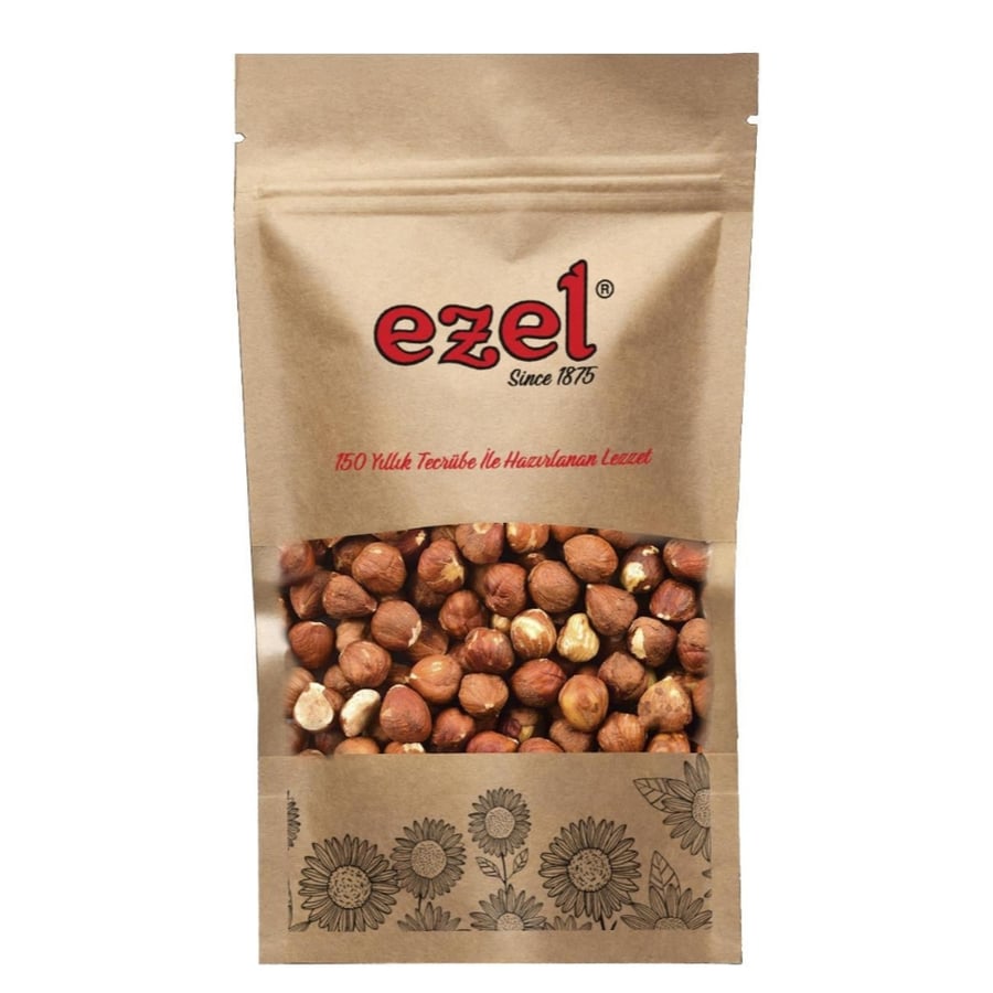 بندق خام – Ezel – ثمار بندق طبيعية غير محمصة – 500 جرام – Made in Turkey