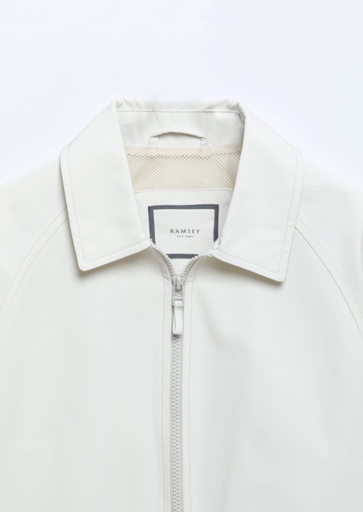 جاكيت رجالي – Ramsey – بيج فاتح – ياقة قميص – قطن-  S، M، L، XL، XXL، XXXL - صنع في تركيا