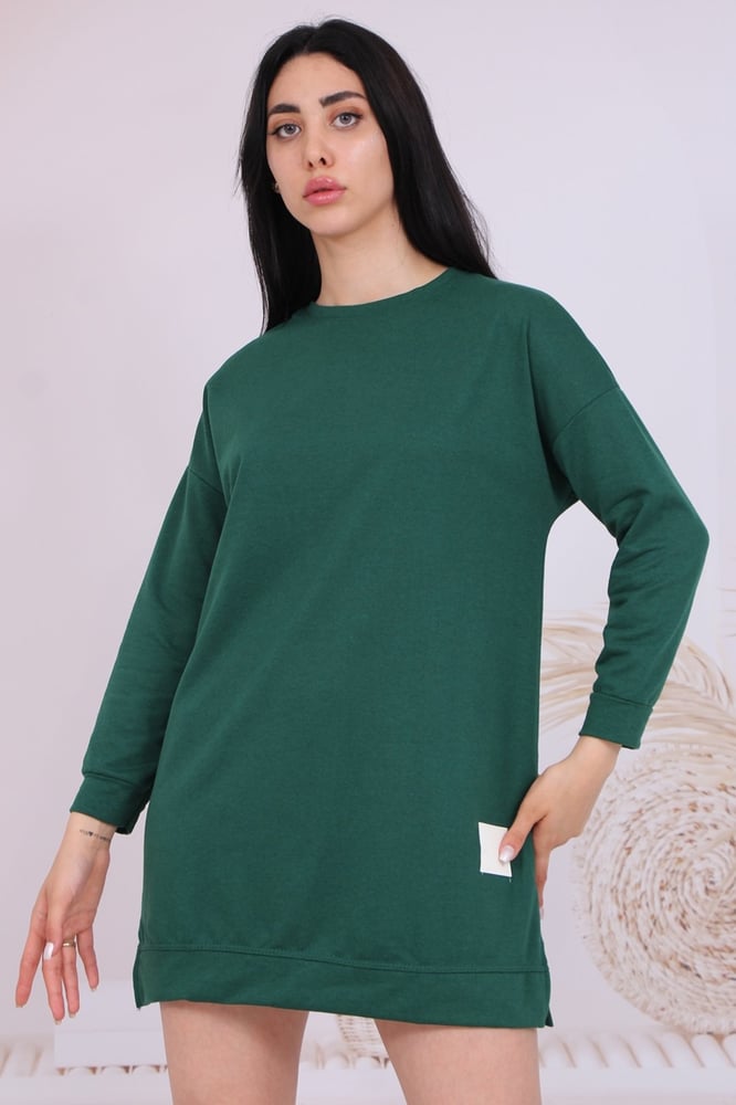 سويت شيرت نسائي – modacan toptan – قطن – زيتوني – S-M-L-XL – صنع في تركيا