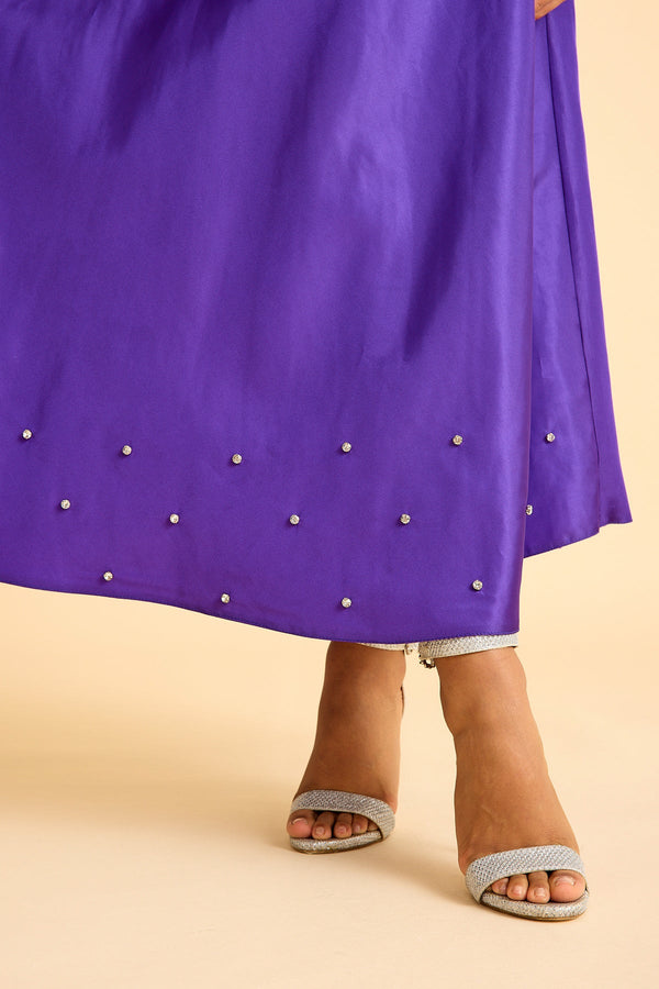 تنورة نسائية – Al-tatari – أرجواني – تافتا