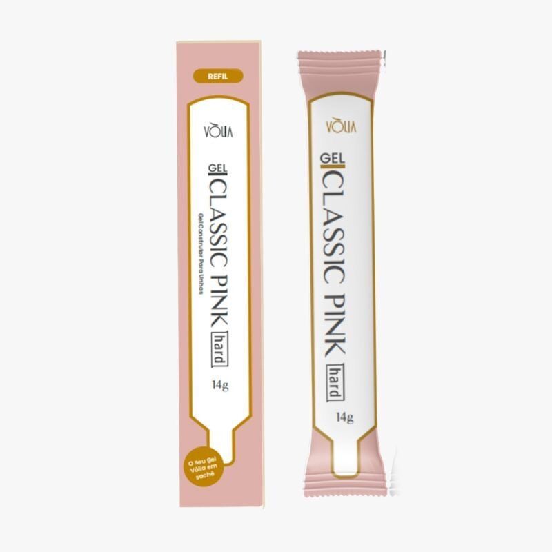 Gel Classic Pink Hard  -جل بناء أظافر وردي صلب – Volia – بناء وتشكيل الأظافر – 14 جم –Made in Brazil