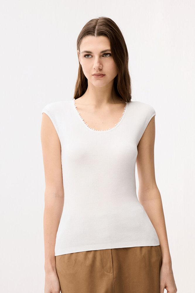 بلوزة نسائية – ADL – ابيض – حرير – XS S M L XL XXL- صنع في تركيا
