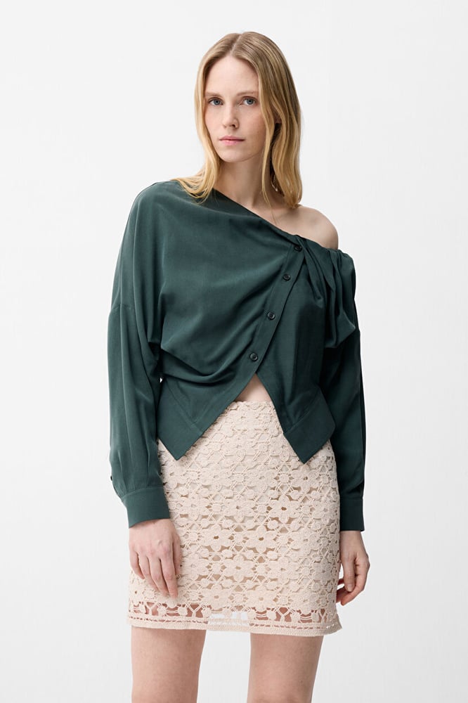 قميص نسائي – ADL – أخضر – فيسكوز – XS S M L XL XXL- صنع في تركيا