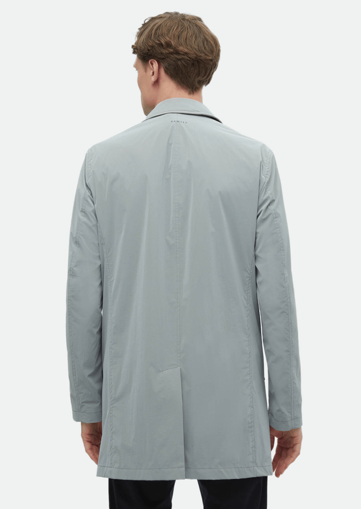 معطف رجالي – Ramsey – رمادي – ياقة قميص – بولي أميد -  S، M، L، XL، XXL، XXXL - صنع في تركيا