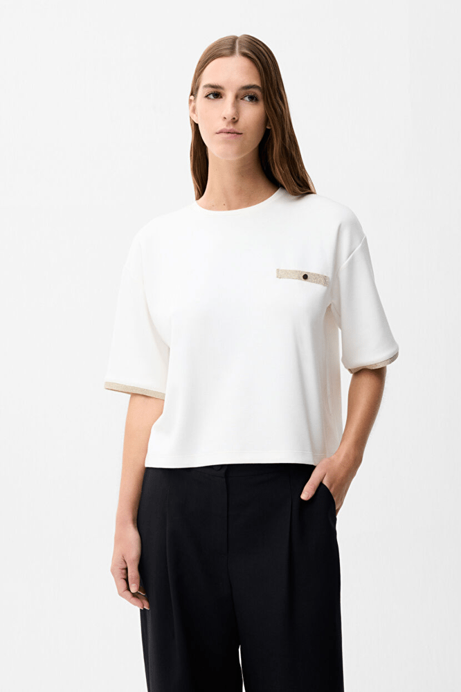 بلوزة نسائية – ADL – ابيض – فيسكوز – XS S M L XL XXL- صنع في تركيا