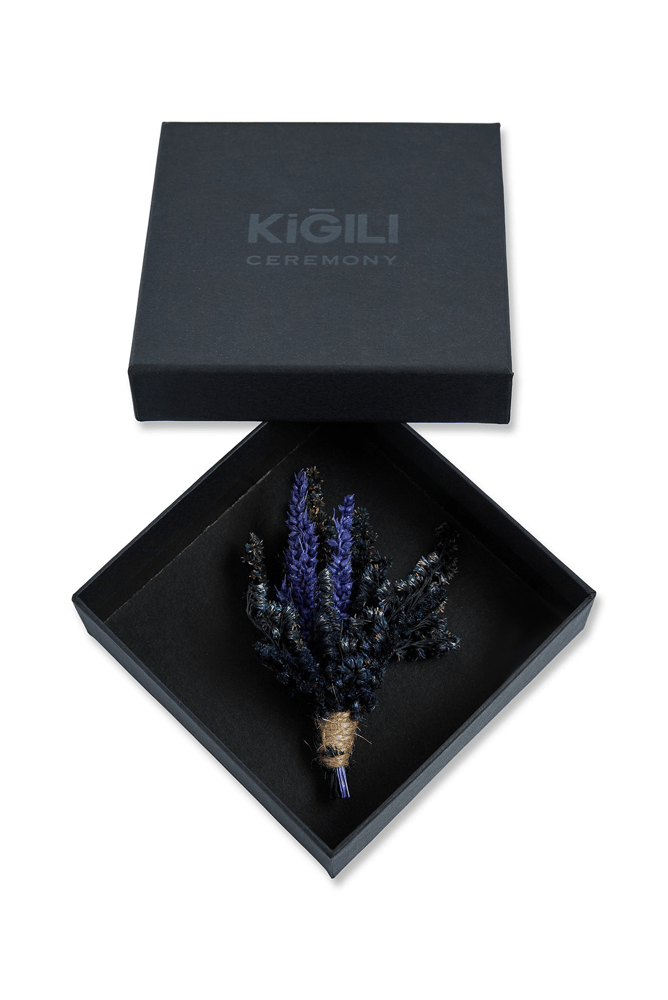 دبوس بوتونيير - kigili – بنفسجي – إكسسوار معدني – تصميم ورد – صنع في تركيا