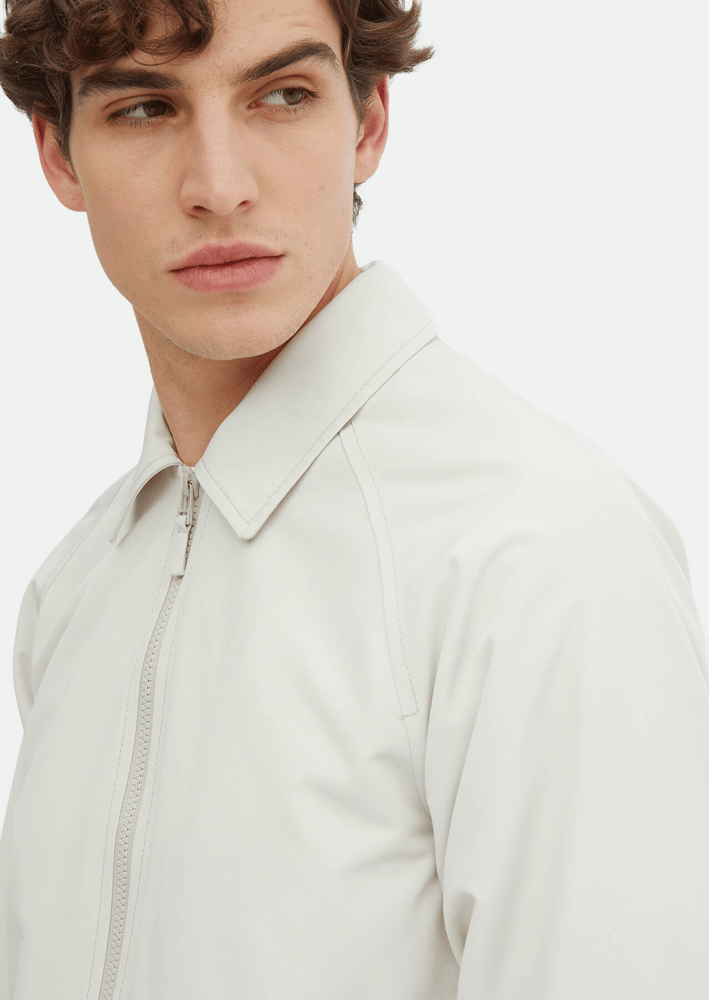 جاكيت رجالي – Ramsey – بيج فاتح – ياقة قميص – قطن-  S، M، L، XL، XXL، XXXL - صنع في تركيا