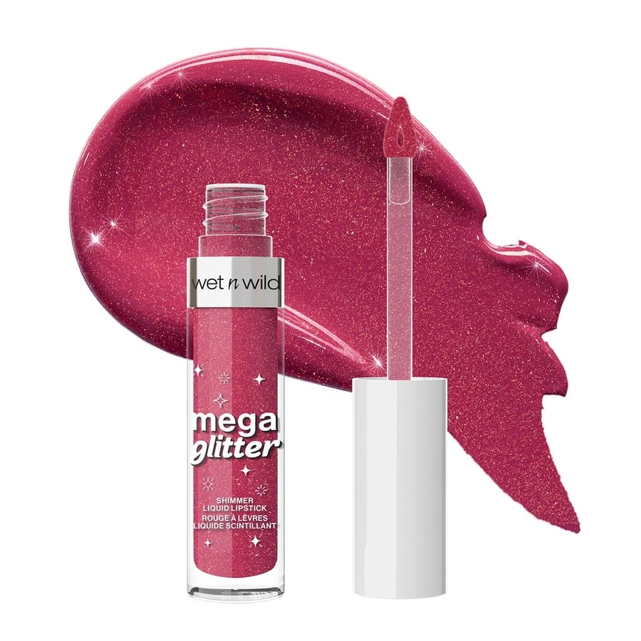 أحمر شفاه سائل – Wet n Wild  – Mega Glitter Shimmer – وردي توتي – Made in USA