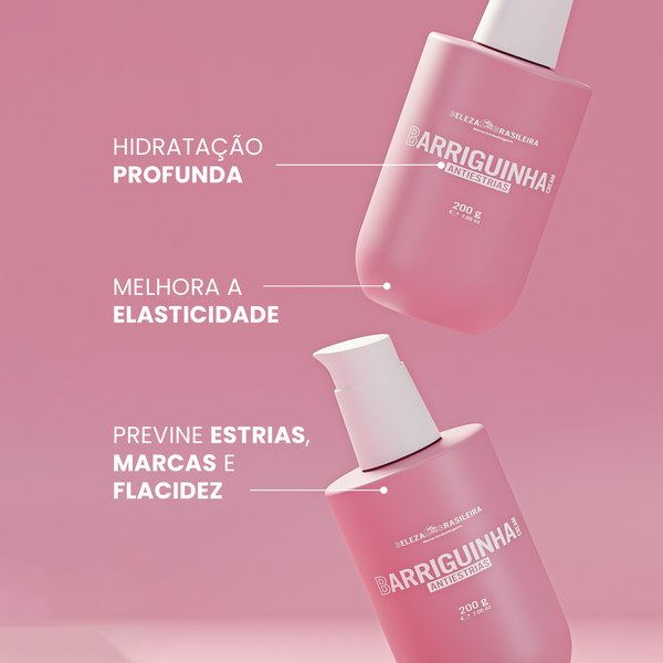 مجموعة عناية بالجسم – Beleza Brasileira – كريم بومبوم سواف وكريم باريجوينها – 3 × 200 جم – Made in Brazil