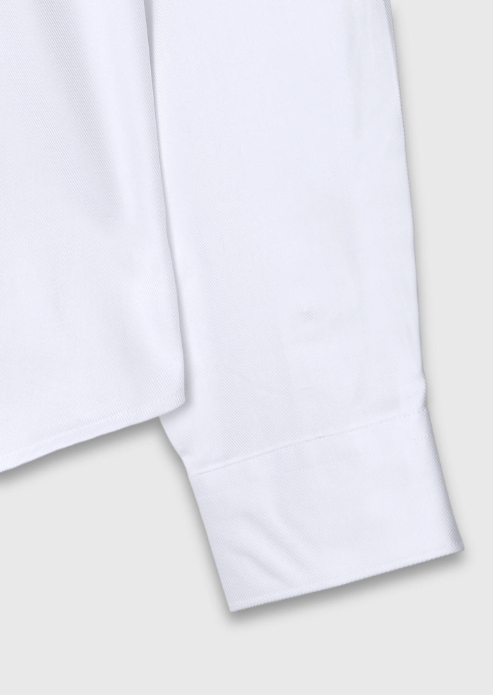 قميص رجالي – Ramsey – أبيض سادة – ياقة خاصة – قطن - S، M، L، XL، XXL - صنع في مصر