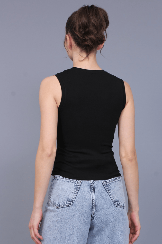 توب نسائي – modacan toptan – أسود – قماش مودال – Made in Turkey - S- L