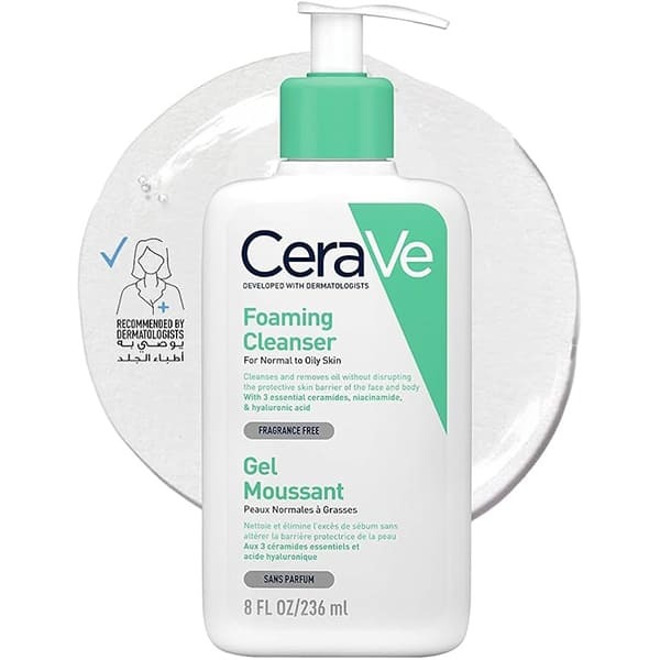 غسول سيرافي الرغوي (Foaming Cleanser) - منظف الوجه والجسم للبشرة العادية إلى الدهنية (236 مل)