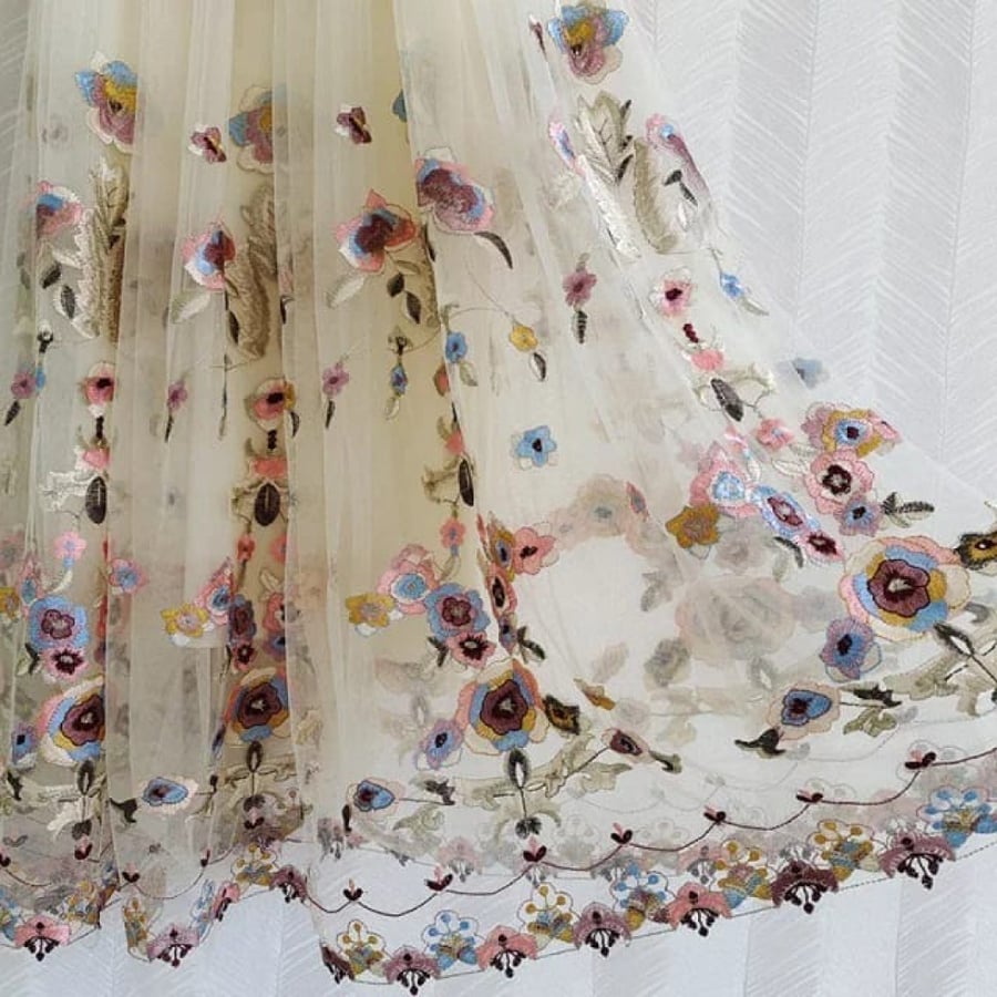 Lace & Embroidery Dress