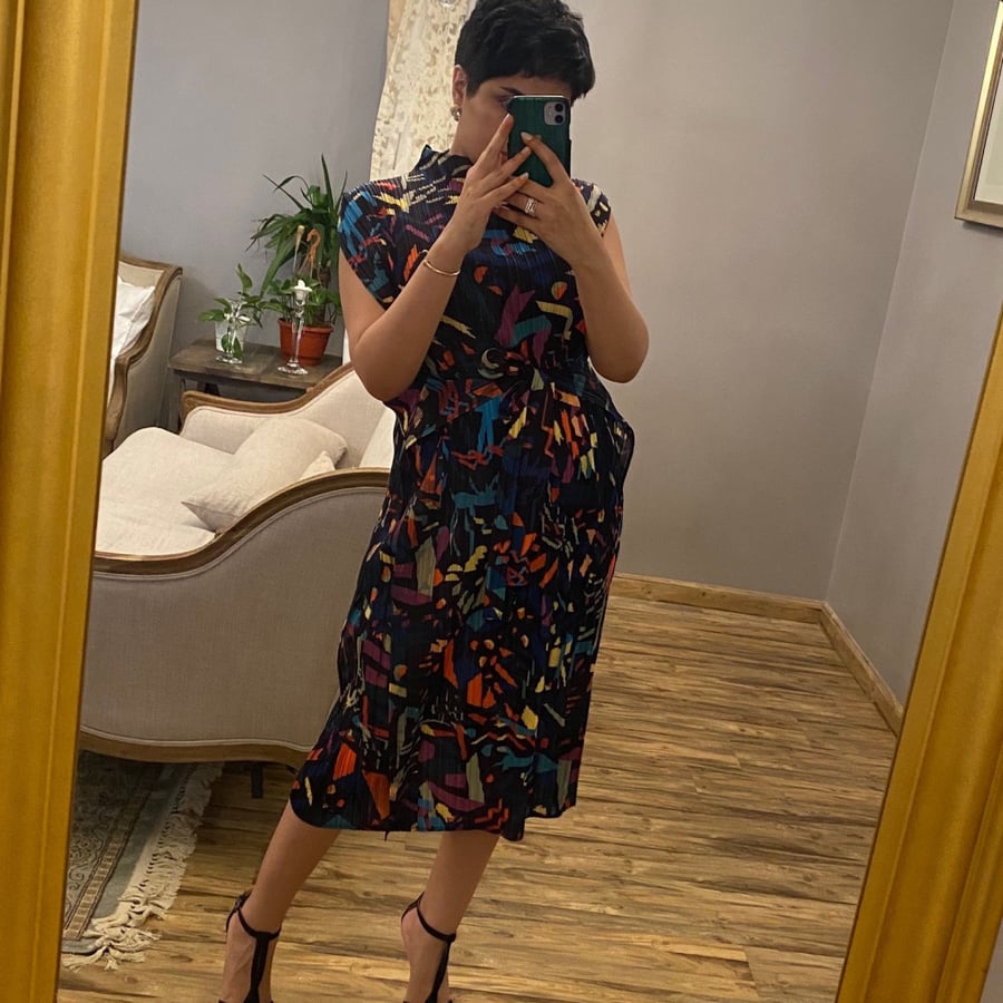Colour Splashed Dress